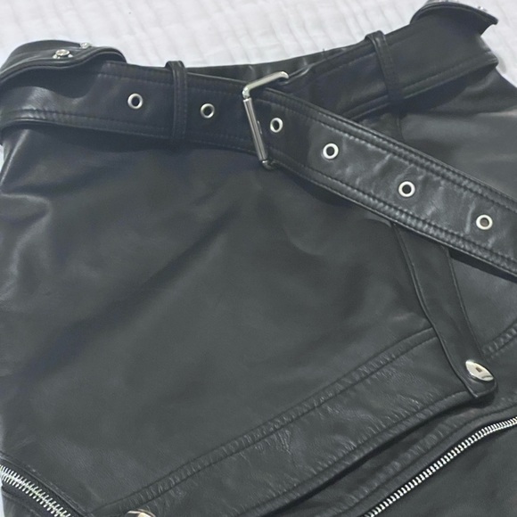 CATWALK COLLECTION Zachary Leather Skirt - Picture 4 of 5